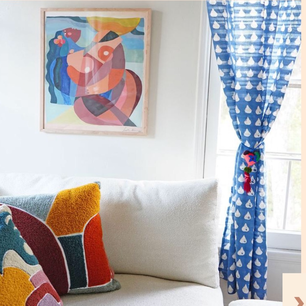 Droplet Ikat Curtain Set of 2